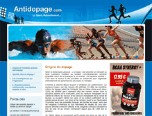 Tablet Screenshot of anti-dopage.com